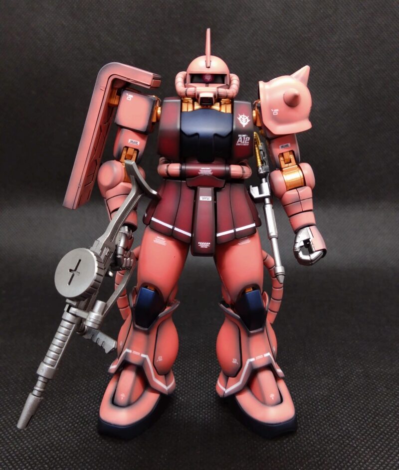HGシャア専用ザクの正面画像