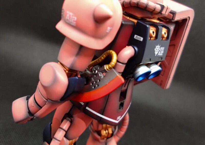 HGシャア専用ザクのヒートホーク画像