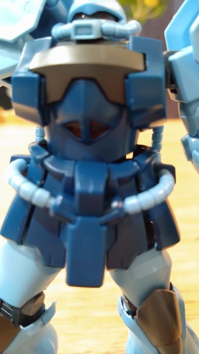 グフカスタムの腰部の可動域