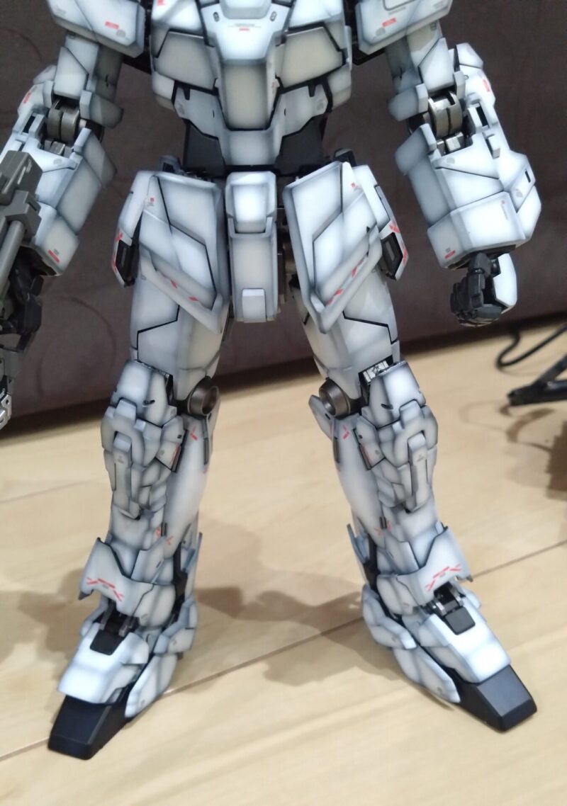 ユニコーンガンダムユニコーンモードを再組立て後