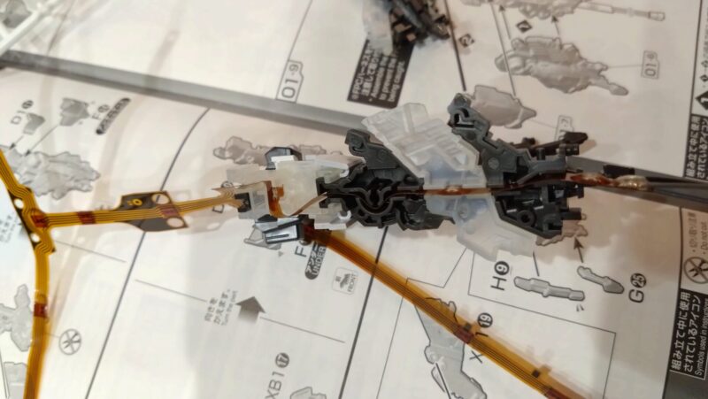 RGユニコーンガンダムライティングモデルにLEDシートを組み込む