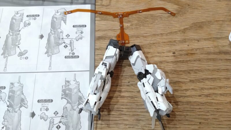 LEDシートを組み込んだユニコーンガンダム