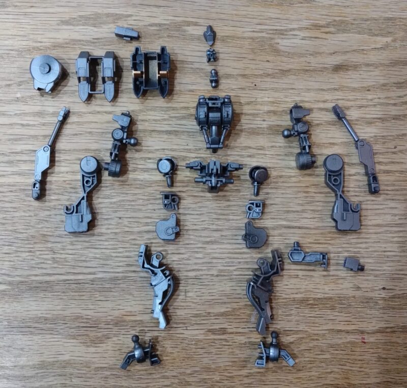 HGガンダムバルバトスルプスレクスの内部フレーム塗装後
