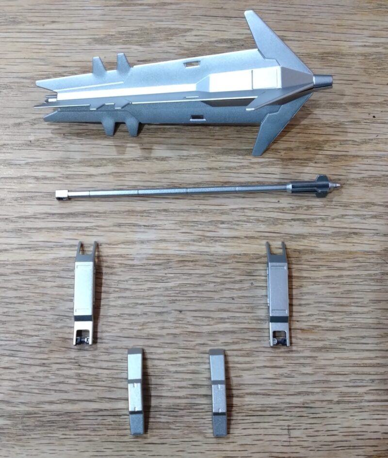 HGガンダムバルバトスルプスレクスのシルバーパーツの塗装後
