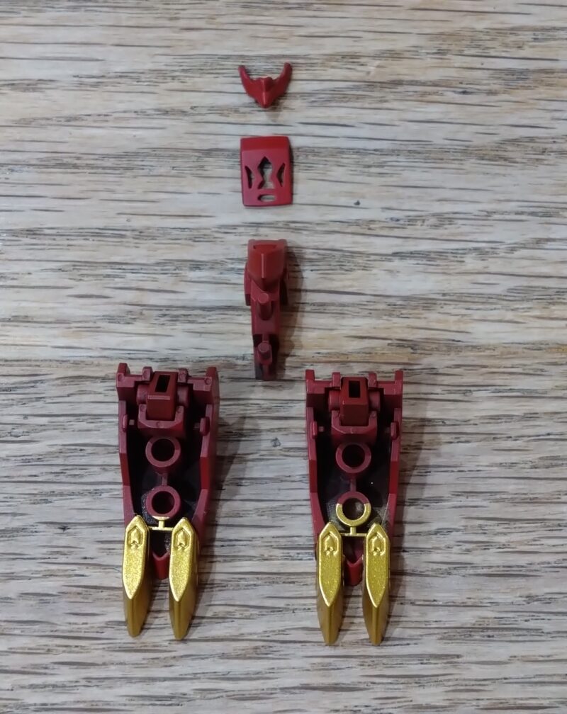 HGガンダムバルバトスルプスレクスのレッドパーツの塗装後