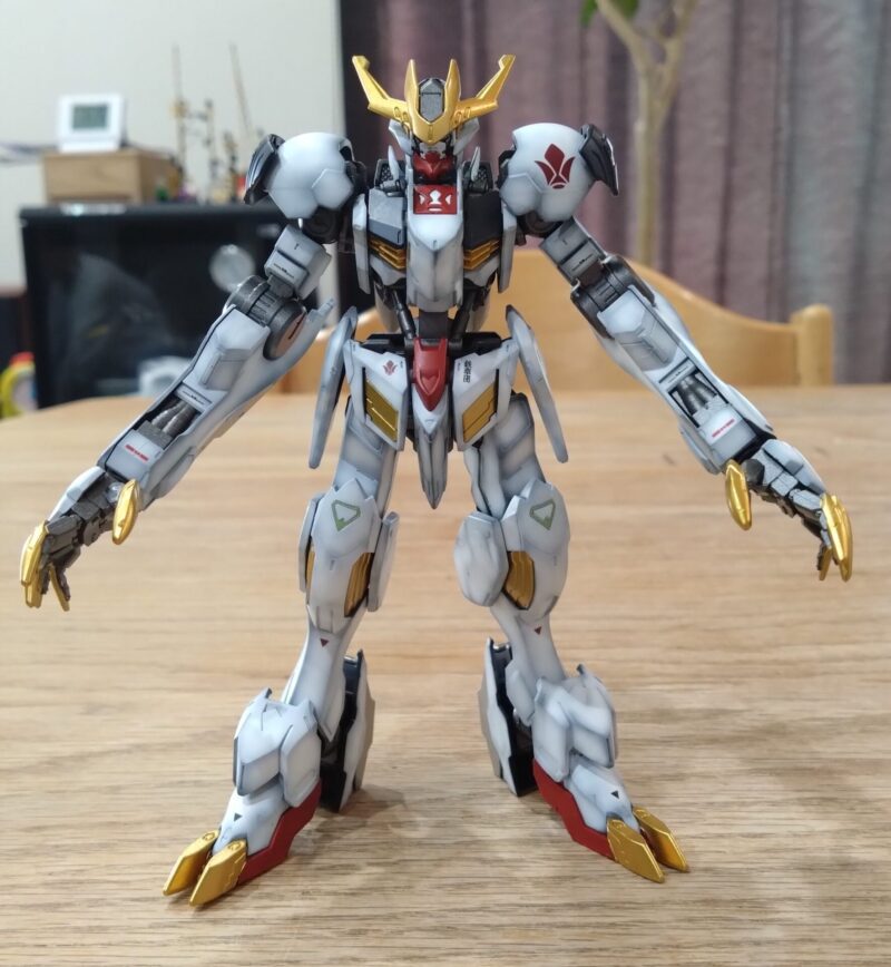 HGガンダムバルバトスルプスレクスの塗装後の様子1