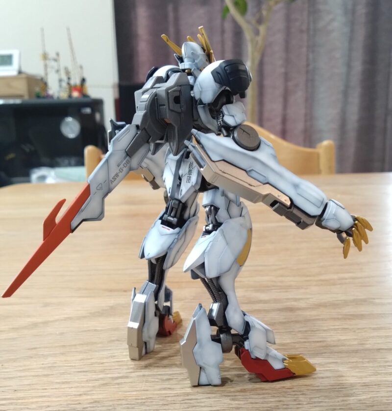 HGガンダムバルバトスルプスレクスの塗装後の様子3