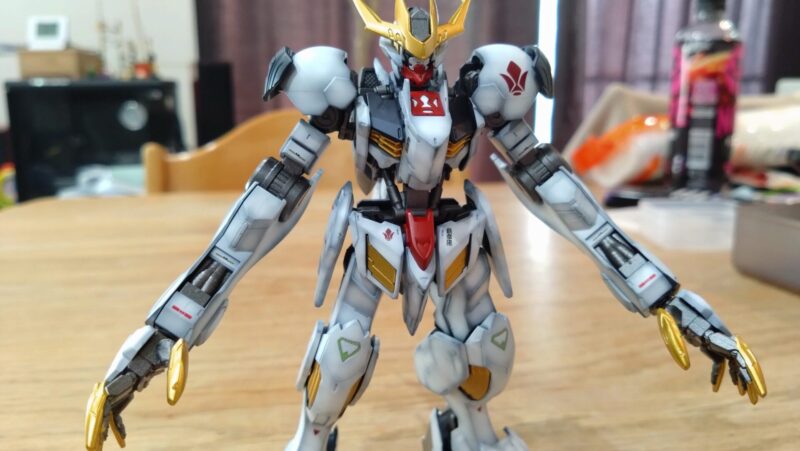 HGガンダムバルバトスルプスレクスの塗装後の様子7