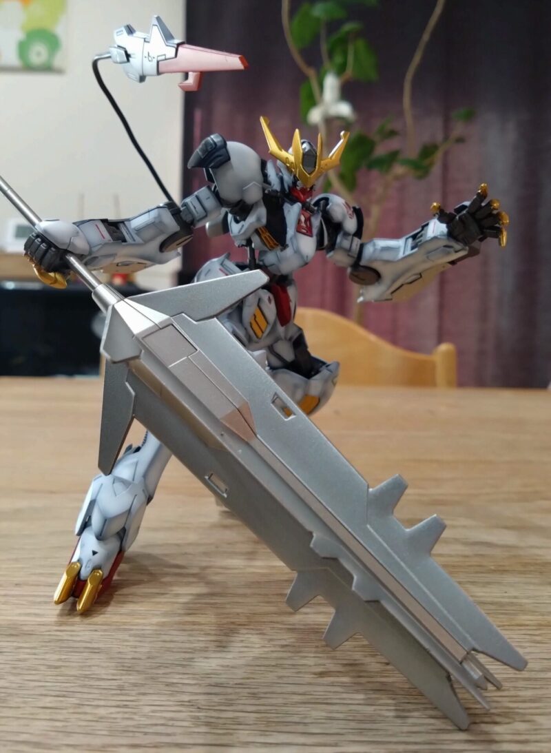 HGガンダムバルバトスルプスレクスの塗装後の様子17