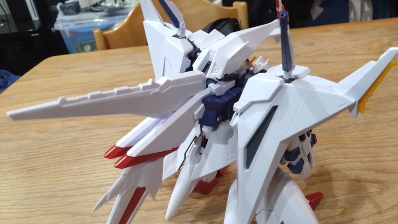 ペーネローペーの仮組み背面上部から
