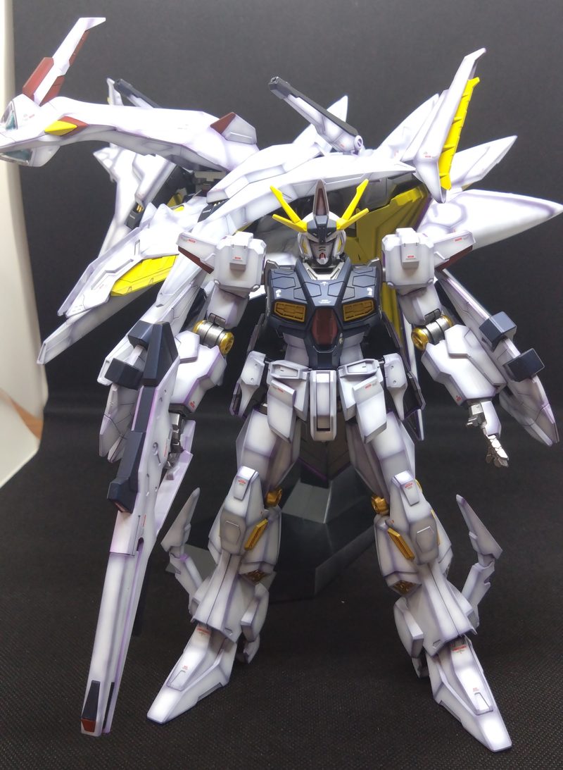 塗装したオデュッセウスガンダムとFFユニットの画像2