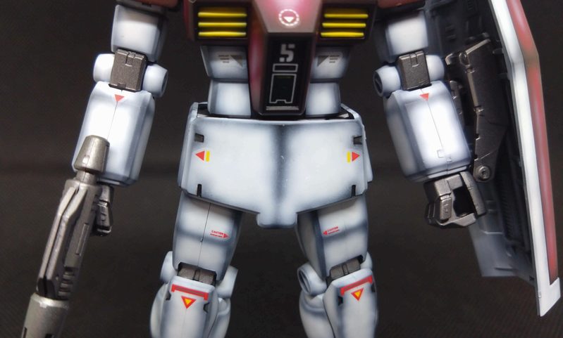塗装後のジムの腰部アップ